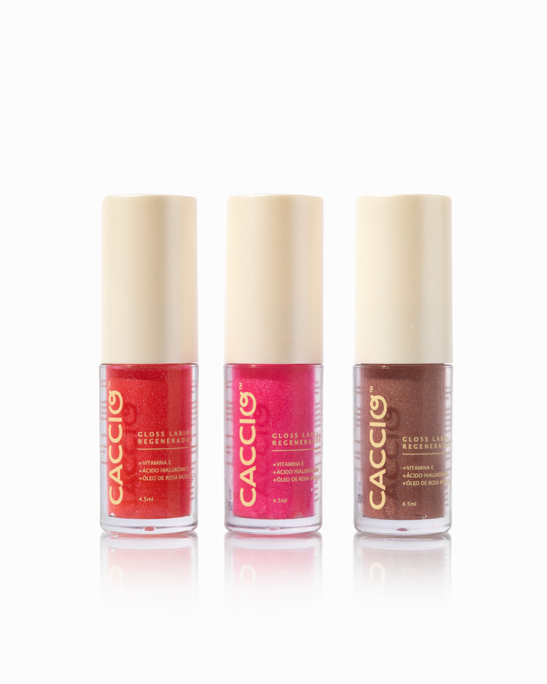 Kit 3 Regeneradores Labias Gloss - NUDE - ROSA - CORAL